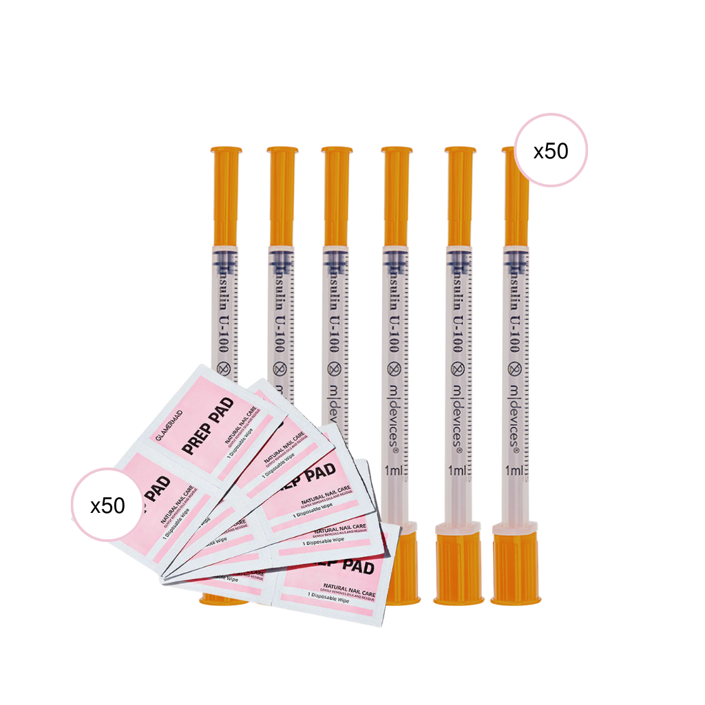 x50 Syringes and Wipes