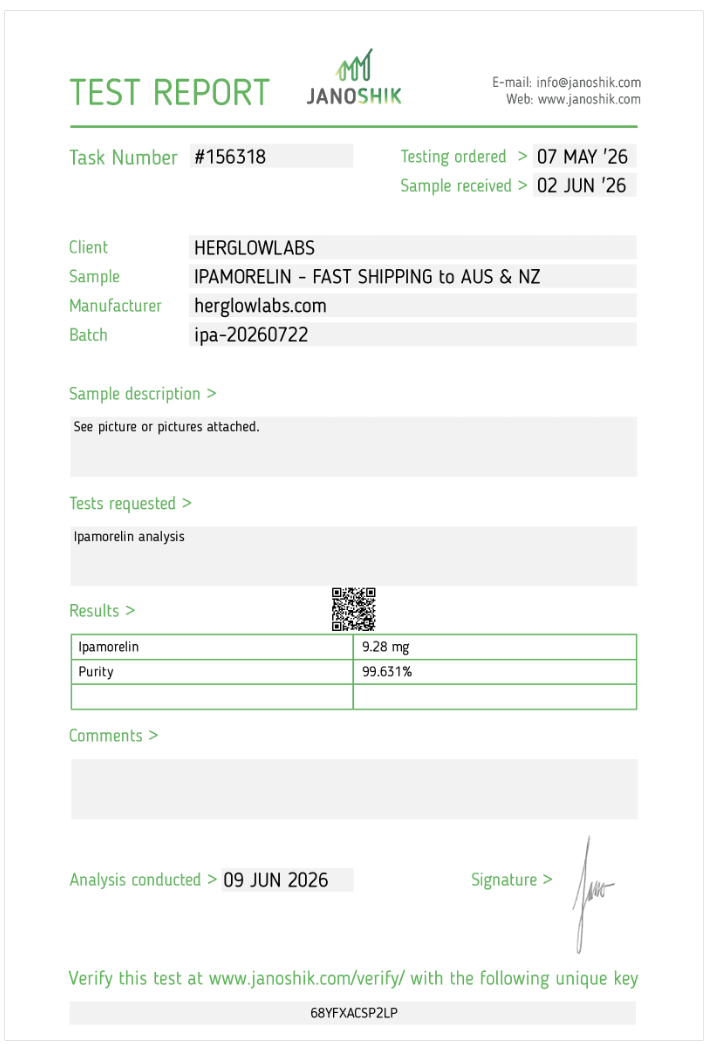 herglowlabs ipamorelin janoshik womens peptides australia
